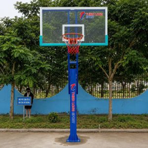 Trụ bóng rổ cố định TL-06 – bảng kính cường lực có điều chỉnh độ cao