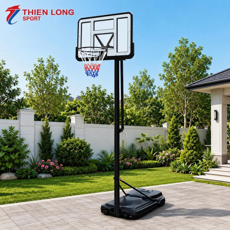 Trụ bóng rổ SBA021 điều chỉnh chiều cao tới 3,05 mét