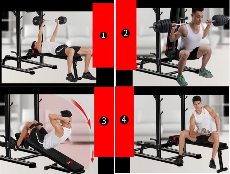 Các bài tập với ghế tập tạ đa năng T052