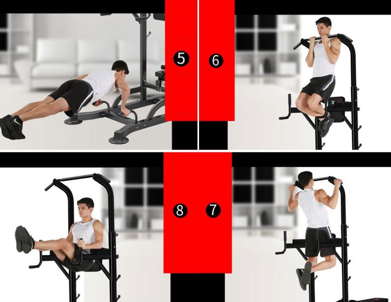 Hình minh họa các bài tập với ghế đa năng T052 dùng để phân biệt với ghế điều chỉnh độc lập