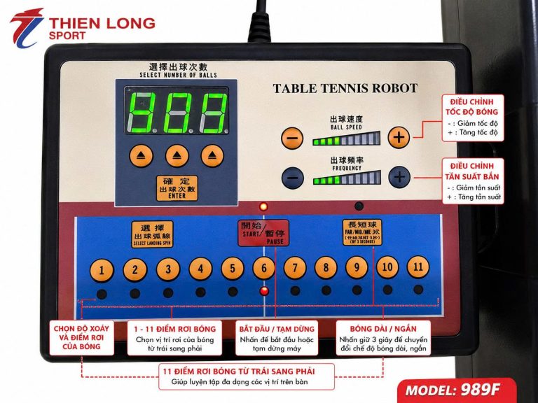 Hình ảnh Máy bắn bóng bàn Y&T 989F