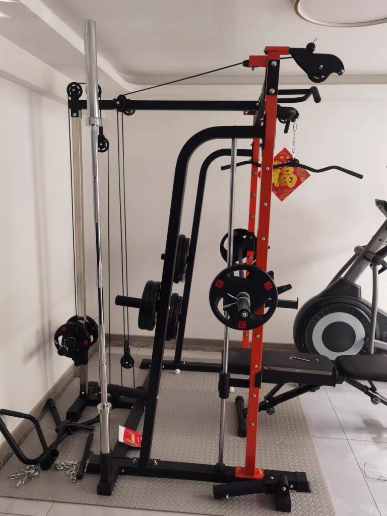 Giàn tạ đa năng K8 New minh họa thiết bị tập gym có nhiều chức năng
