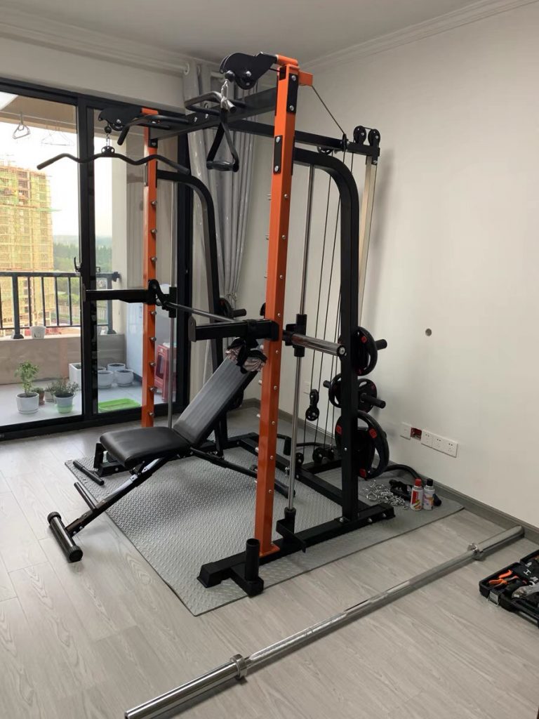 Giàn tạ đa năng K8 New minh họa bộ tập tích hợp nhiều chức năng tại nhà