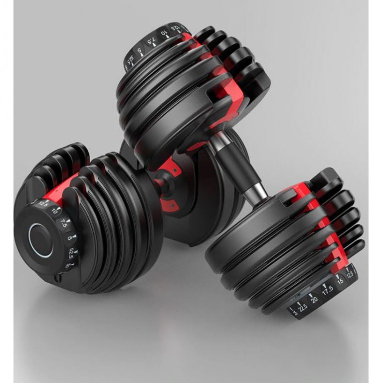 Tạ tay Bowflex 552 dùng minh họa dụng cụ kéo tạ một tay One Arm Dumbbell Row