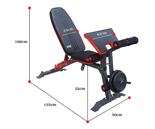 Kích thước ghế tập Gym DDS-1205