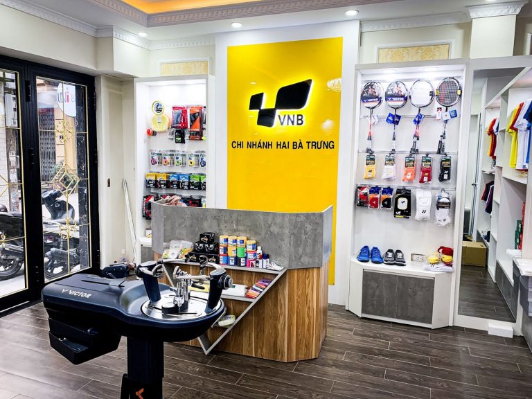 Cửa hàng VNB Sports và dịch vụ căng dây vợt cầu lông tại Hà Nội