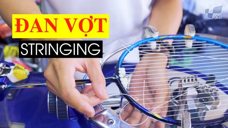 Mặt dây và hệ thống dây đan vợt cầu lông