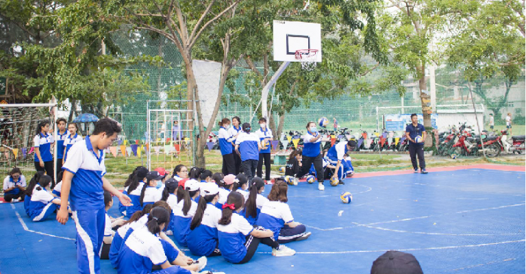 Sân bóng rổ trường học tại Quận 7