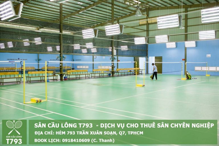 Hình ảnh khu vực thi đấu sân cầu lông T793 theo tư liệu bài viết gốc