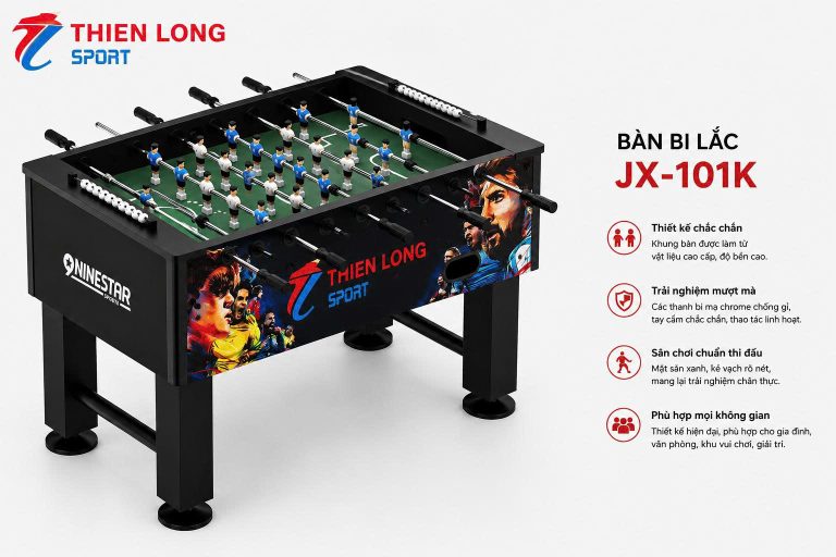 Ảnh bổ sung bàn bi lắc JX 101K với kết cấu bàn và thanh chơi