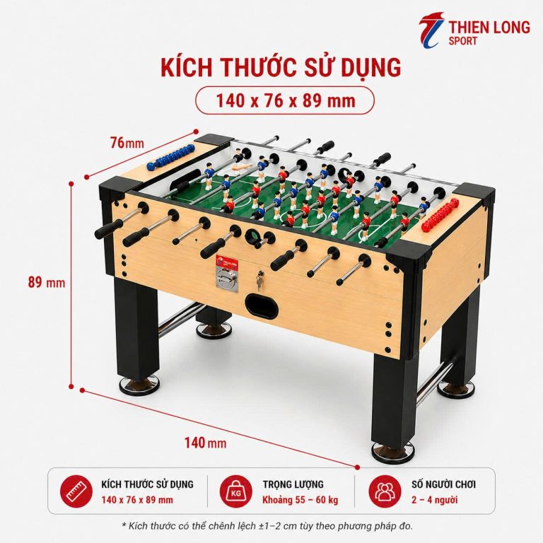 Kích thước Bàn Bi Lắc JX 113B