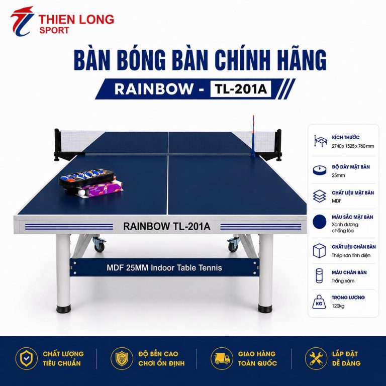 Hình ảnh Bàn bóng bàn thi đấu Rainbow TL-201A