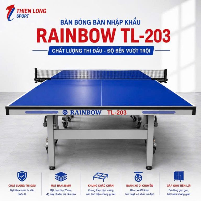 Hình ảnh Bàn bóng bàn nhập khẩu Rainbow TL-203