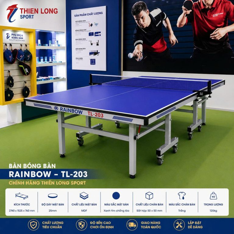Hình ảnh Bàn bóng bàn nhập khẩu Rainbow TL-203