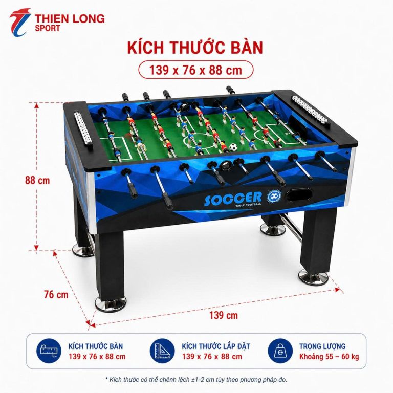Kích thước Bàn Bi Lắc JX 101H