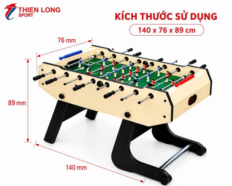 Kích thước Bàn Bi Lắc JX 117A gấp gọn
