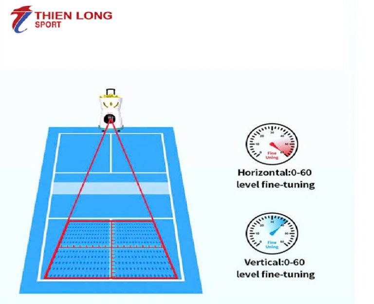 Hình ảnh Máy bắn bóng Pickleball Siboasi SS-C2401A
