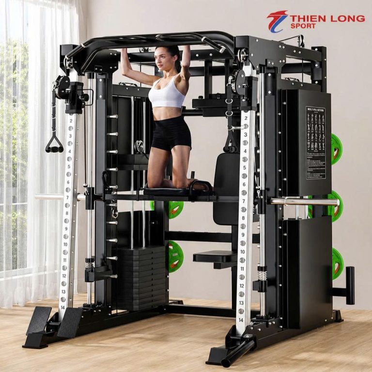 Hình thiết bị trong thư viện sản phẩm giàn tạ tích hợp Smith và kéo cáp XJL-S269