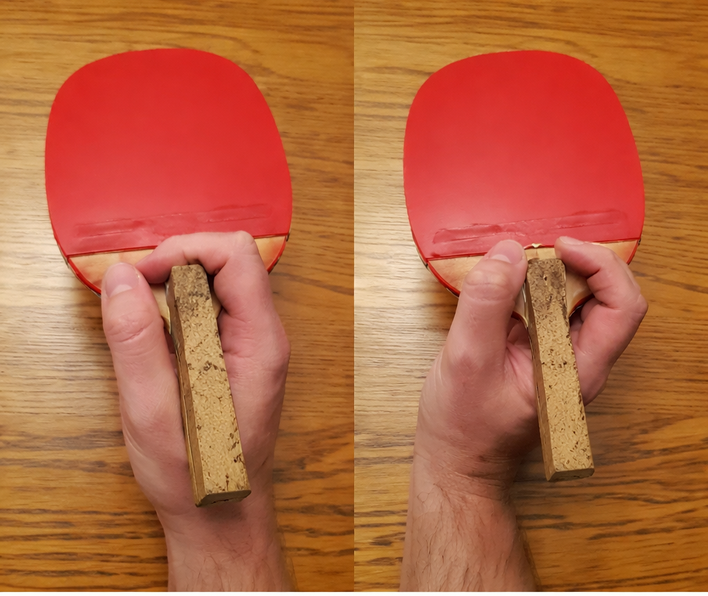 Có hai cách cầm vợt chính, bạn có thể tùy ý lựa chọn cách phù hợp với mình Có hai cách cầm vợt chính, bạn có thể tùy ý lựa chọn cách phù hợp với mình