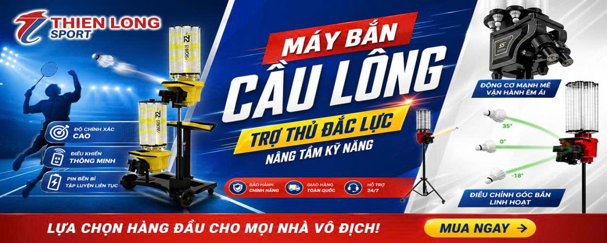 Máy bắn cầu lông chính hãng