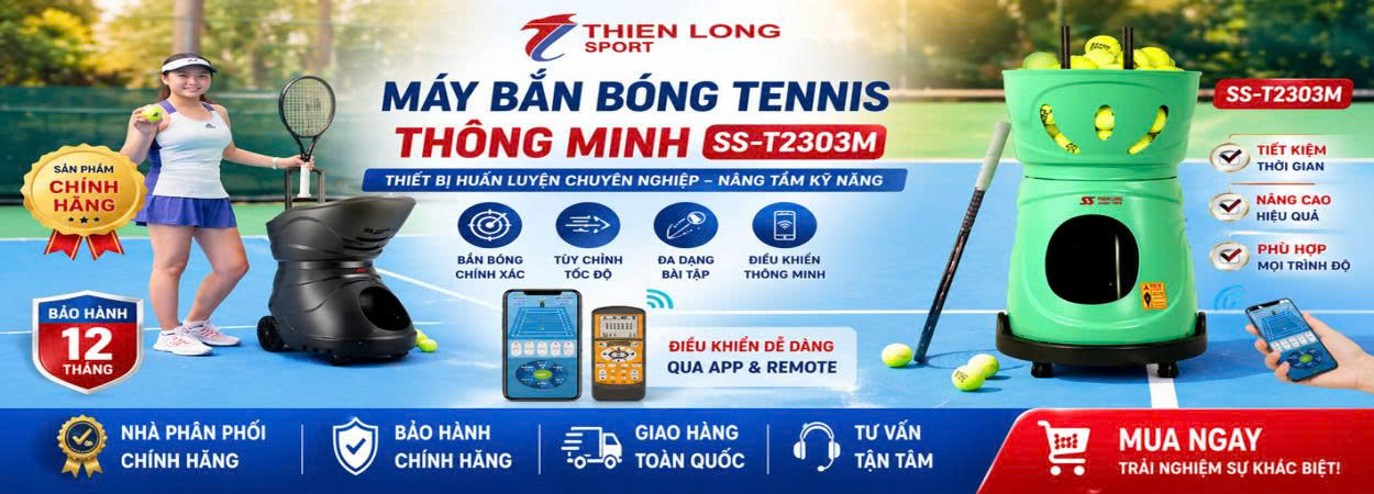 Máy bắn tennis chính hãng